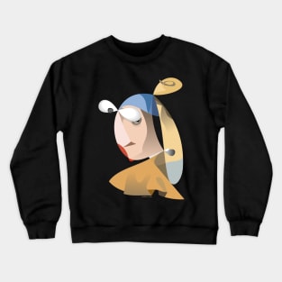 Girl with a Pearl Earring Crewneck Sweatshirt